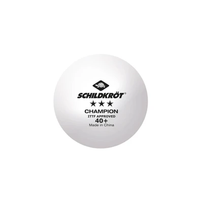 Мяч н/т Schildkr_t 3* Champion ITTF, белый (3 шт.) 1637273385