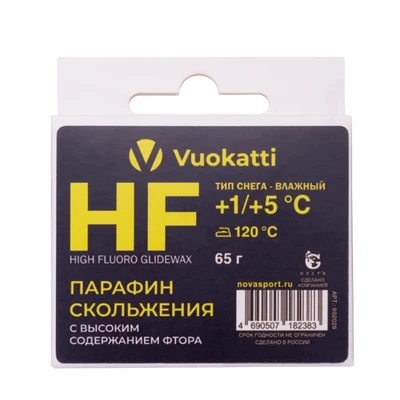 Парафин VUOKATTI HF +1°С/+5°С Тип снега Влажный 65г (6) 1902900932