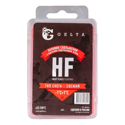 Парафин Gelta (HF -1/+1) 65г Красный (тип снега-свежий) 715780178