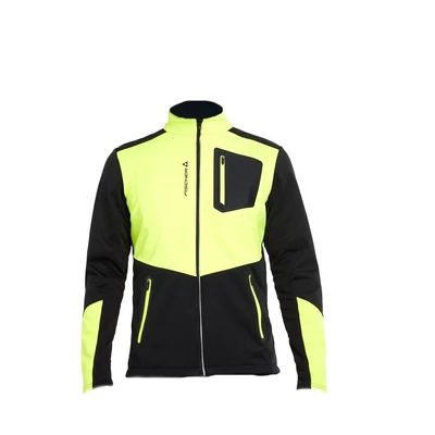 Куртка мужская Fischer Softshell Warm черный/желтый 189255463