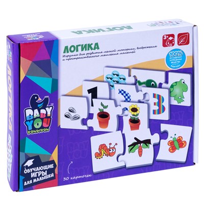 Обучающая игра-пазл Bondibon Baby You "Логика" 30 карточек (арт. ВВ3931) 445425976