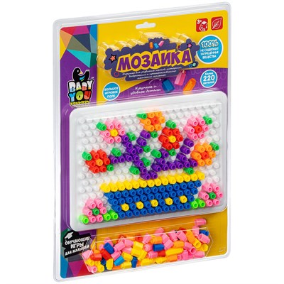 Мозаика для малышей, более 220 деталей Baby You Bondibon (арт. ВВ5027) 1862812906