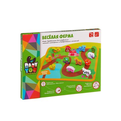 Игровой набор из дерева Bondibon Baby You "Веселая ферма" (арт. ВВ1109-1) 909943808