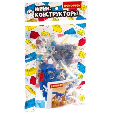 Мини-конструктор Bondibon "Динозавр" 3 в 1 (арт. ВВ3235) 365417296