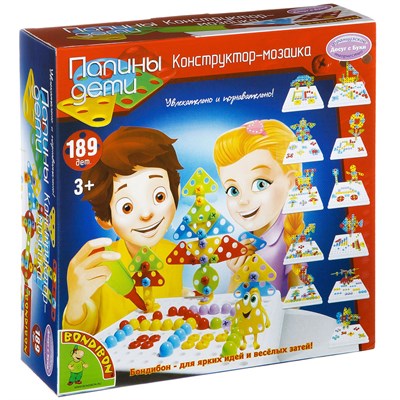 Конструктор-мозаика Bondibon "Папины дети" 189 дет. (арт. ВВ2093) 131657945