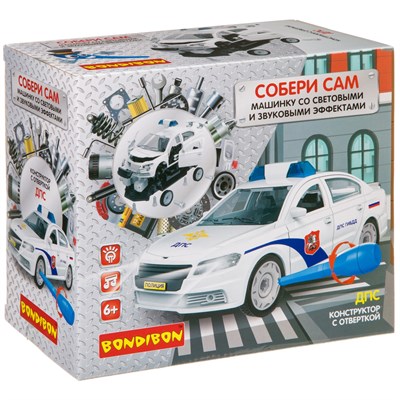 Конструктор с отверткой Bondibon Собирай и Играй «ДПС» 37 дет. (арт. ВВ4158) 364724098