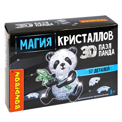 Пазл 3D МАГИЯ КРИСТАЛЛОВ «ПАНДА», 57 деталей, Bondibon (арт. ВВ5232) 1178552891