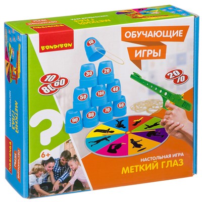 Обучающая настольная игра "МЕТКИЙ ГЛАЗ" Bondibon (арт. ВВ3445) 322916603