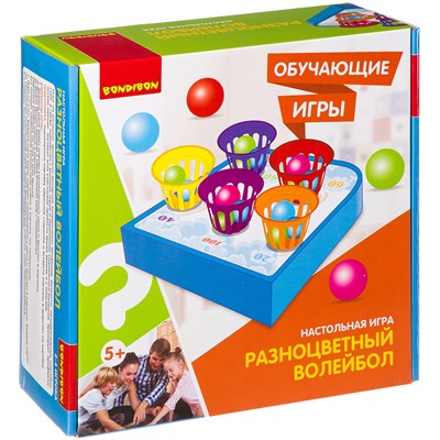 Обучающая настольная игра "РАЗНОЦВЕТНЫЙ ВОЛЕЙБОЛ" Bondibon (арт. ВВ3152) 1468725468