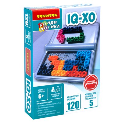 Настольная логическая игра-головоломка "IQ-XO", компактная, БондиЛогика Bondibon (арт. ВВ5843) 566950018