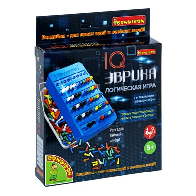 Логическая настольная игра "IQ Эврика" премиум-издание, серая Bondibon (арт. ВВ5137) 627486394
