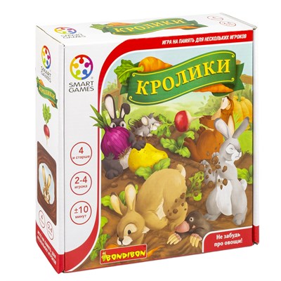 Логическая настольная игра "КРОЛИКИ" Умные Игры / СмартГеймс / Smart Games Bondibon (арт. ВВ5270) 607223049