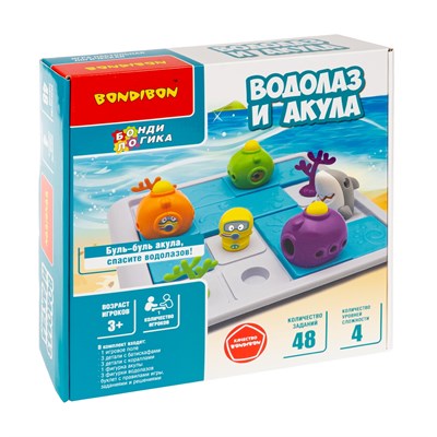 Настольная логическая игра ВОДОЛАЗ И АКУЛА головоломка БондиЛогика Bondibon (арт. ВВ6611) 748121996