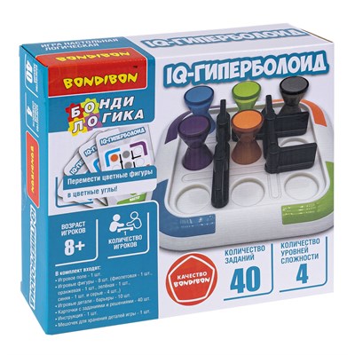 Игра настольная логическая "IQ-ГИПЕРБОЛОИД", компактная головоломка, БондиЛогика Bondibon (арт. ВВ6395) 567724426