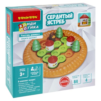 Настольная логическая игра "СЕРДИТЫЙ ЯСТРЕБ", БондиЛогика Bondibon (арт. ВВ6342) 1245620463