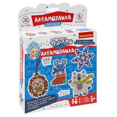 Новогодняя аквамозаика с Луки Bondibon. 1000 бусин! (арт. ВВ4520) 145701140