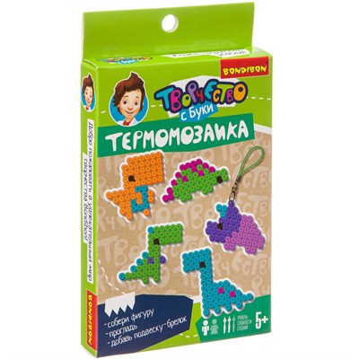 Набор для творчества Bondibon "Термомозаика 2D Динозавры" (арт. ВВ3284) 1089806538