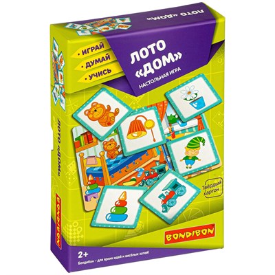Настольная игра ЛОТО "ДОМ" Играй Думай Учись Bondibon (арт. ВВ3903) 91043264