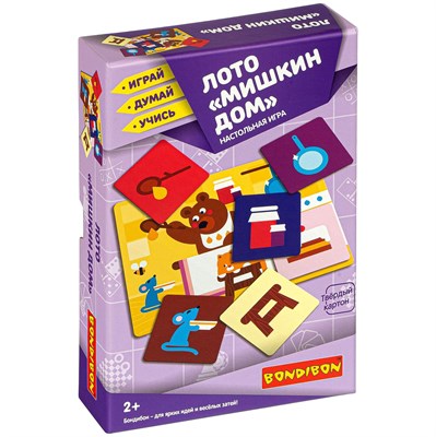 Настольная игра ЛОТО "МИШКИН ДОМ" Играй Думай Учись Bondibon (арт. ВВ3900) 1796279011