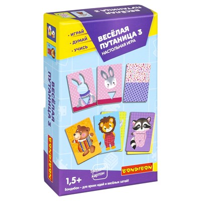 Настольная игра "ВЕСЁЛАЯ ПУТАНИЦА 3" Играй Думай Учись Bondibon (арт. ВВ5639) 1966830874