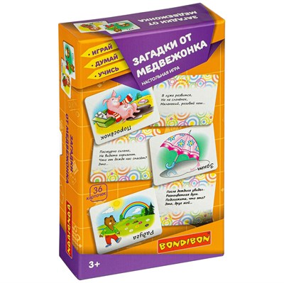 Настольная игра "ЗАГАДКИ ОТ МЕДВЕЖОНКА" Играй Думай Учись Bondibon (арт. ВВ4532) 944231740