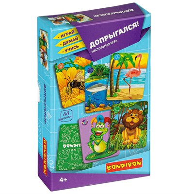 Настольная игра "ДОПРЫГАЛСЯ!" 2 уровня сложности Играй Думай Учись Bondibon (арт. ВВ4334) 758977645
