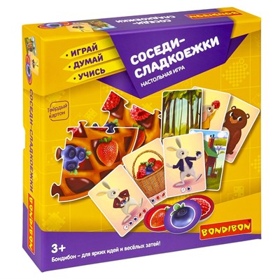 Настольная игра "СОСЕДИ-СЛАДКОЕЖКИ" Играй Думай Учись Bondibon (арт. ВВ4708) 95761482