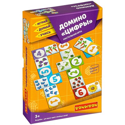 Настольная игра ДОМИНО "ЦИФРЫ" Играй Думай Учись Bondibon (арт. ВВ3902) 1678226844