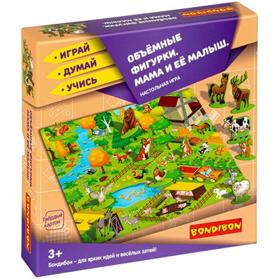 Настольная игра "МАМА И ЕЁ МАЛЫШ" Играй Думай Учись Bondibon (арт. ВВ4338) 1182931917