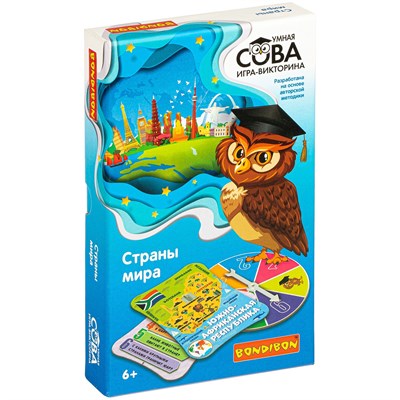 Игра-викторина "СТРАНЫ МИРА" Умная Сова Bondibon (арт. ВВ4842) 1808495195
