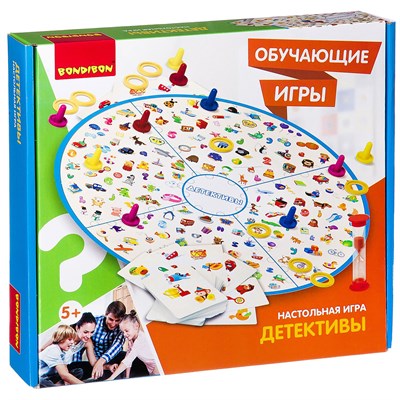 Обучающая настольная игра "ДЕТЕКТИВЫ" Bondibon (арт. ВВ2409) 1761951170