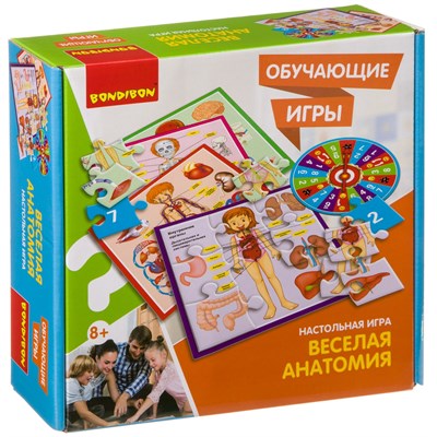 Обучающая настольная игра "ВЕСЕЛАЯ АНАТОМИЯ" Bondibon (арт. ВВ3792) 499436152