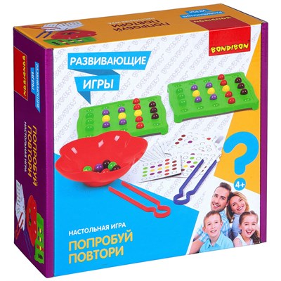 Развивающая настольная игра "ПОПРОБУЙ ПОВТОРИ" Bondibon (арт. ВВ4512) 726362012