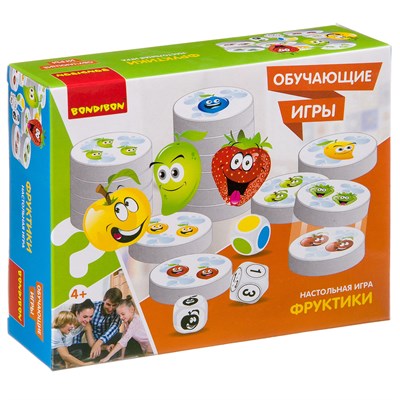 Обучающая настольная игра "ФРУКТИКИ" Bondibon (арт. ВВ3446) 1958793632