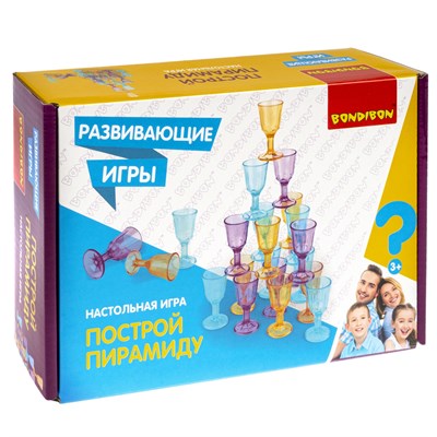Развивающая настольная игра "ПОСТРОЙ ПИРАМИДУ" Bondibon (арт. ВВ5164) 283652110