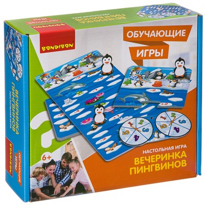 Обучающая настольная игра "ВЕЧЕРИНКА ПИНГВИНОВ" Bondibon (арт. ВВ3438) 450019750