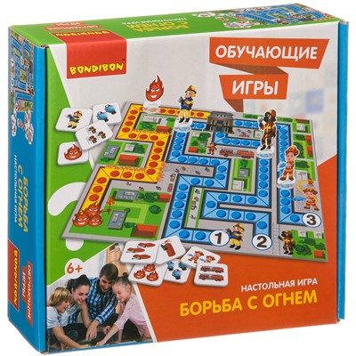 Обучающая настольная игра "БОРЬБА С ОГНЕМ" Bondibon (арт. ВВ3443) 1433429135