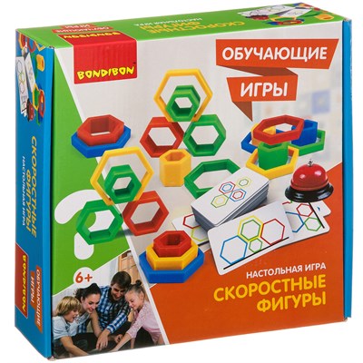 Обучающая настольная игра "Скоростные фигуры" Bondibon (арт. ВВ3448) 1509938280
