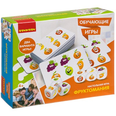 Обучающая настольная игра "ФРУКТОМАНИЯ" Bondibon (арт. ВВ3447) 476287475