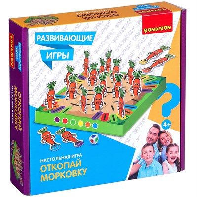 Развивающая настольная игра "ОТКОПАЙ МОРКОВКУ" Bondibon (арт. ВВ4473) 67313721