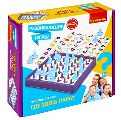 Настольная развивающая игра "ГДЕ ЗДЕСЬ ПАРА?" Bondibon (арт. ВВ5664) 842487170