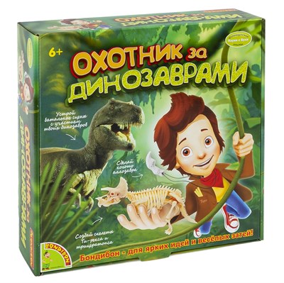Набор для опытов Bondibon "Охотники за динозаврами" Французские опыты Науки с Буки (арт. ВВ2016) 587793598