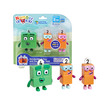 Игровые фигурки Numberblocks. Четверка и вредные двойки Learning Resources HM95355-UK 1850092136