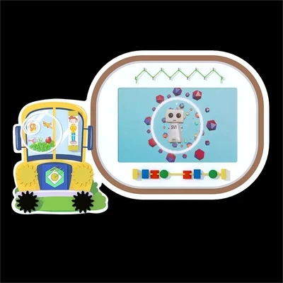 Интерактивная панель с бизибордом Service.Interactive "Машинка" 742969457