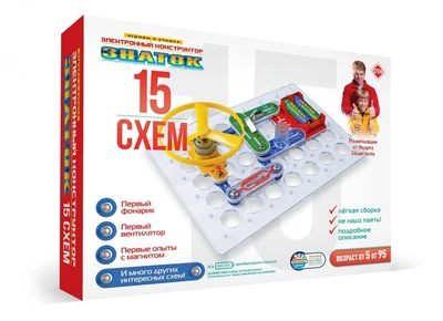 Электронный конструктор Знаток "15 схем" 1798695526