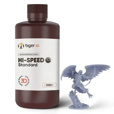 Фотополимерная смола Tiger 3D Hi-Speed Standard, серая (1 кг) 1796454774