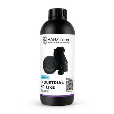 Фотополимерная смола HARZ Labs Industrial PP-Like, черный (1000 гр) 308512612