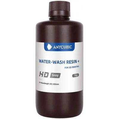 Фотополимерная смола Anycubic Water-Wash Resin+ HD, серая (1 кг) 1872058012