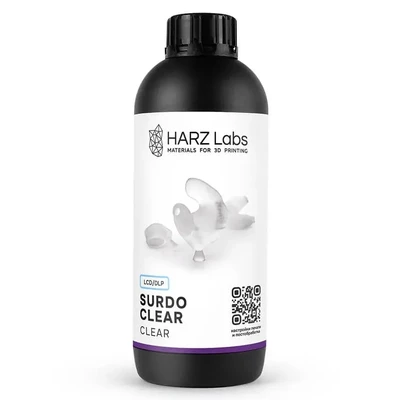 Фотополимерная смола HARZ Labs Surdo Clear, прозрачная (1 кг) 1429036518