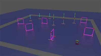 Полоса препятствий для БПЛА (беспилотных летательных аппаратов) трасса световая Серийная 2095972891